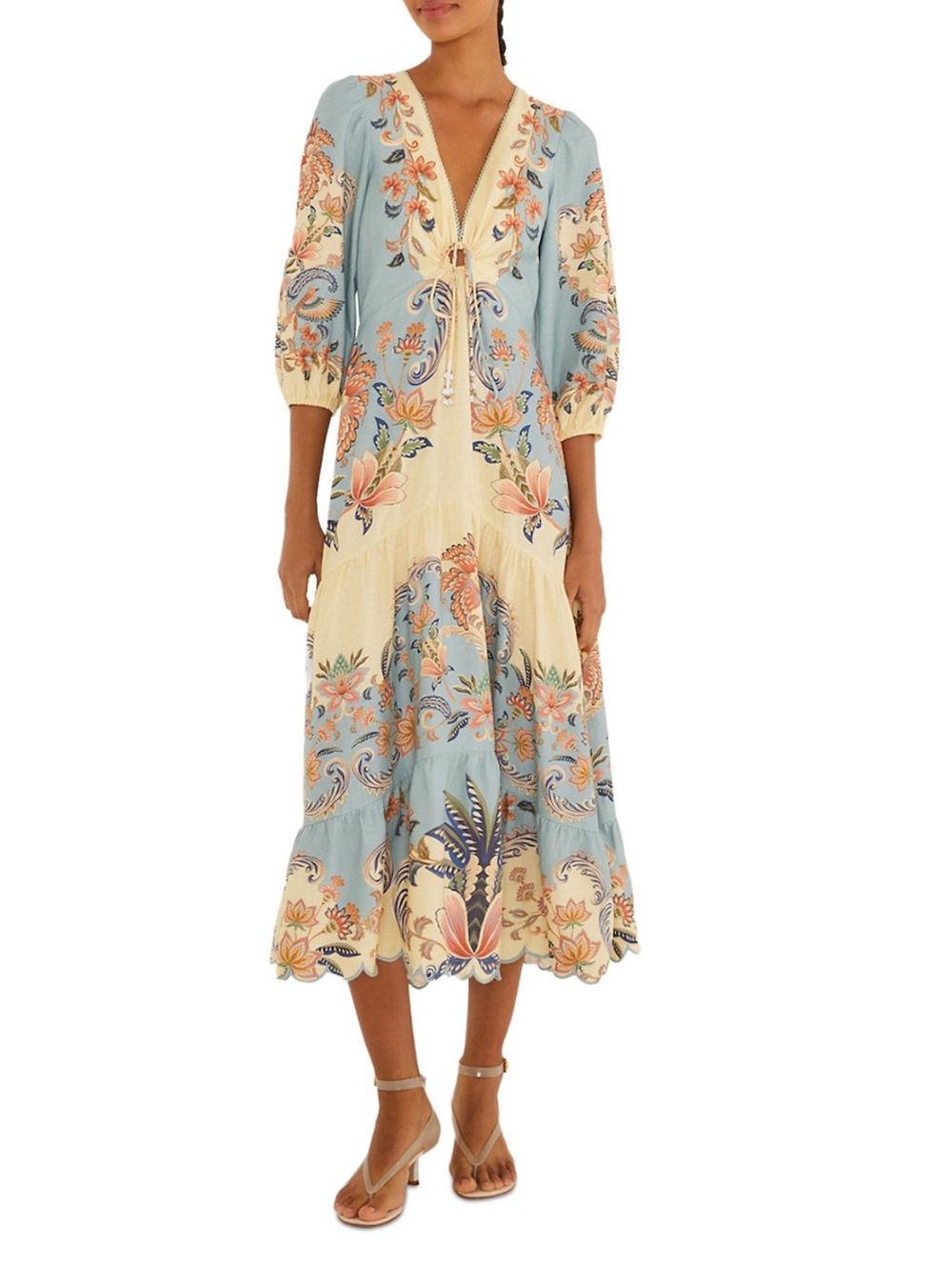 Farm Rio Boho Beauty Midi Dress